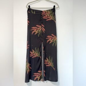 FREE PEOPLE MAXI A LINE FLORAL SKIRT